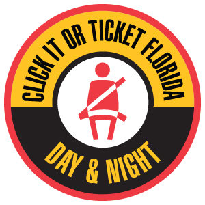 Florida Click It or Ticket Day & Night Logo